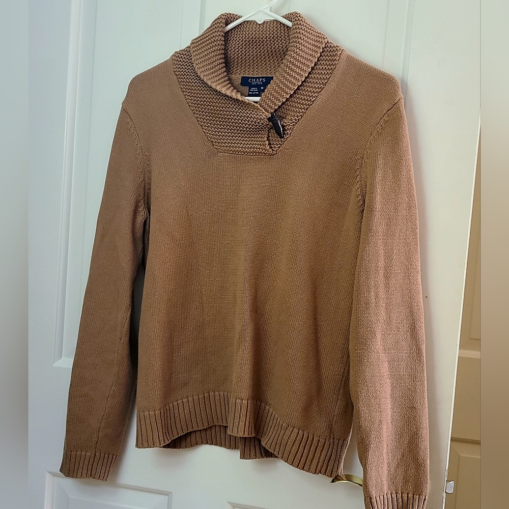 Chaps Womens Shawl Collar Sweater